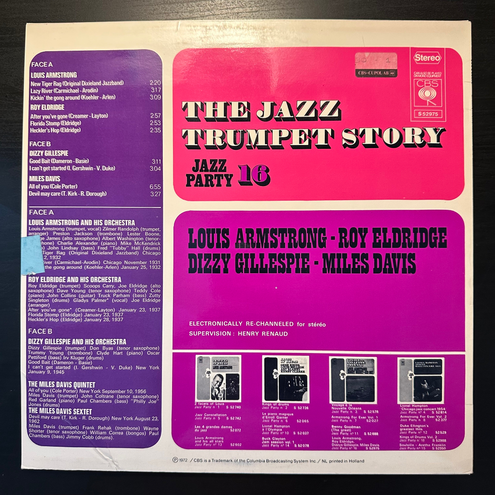 Сборник The Jazz Trumpet Story (Голландия 1972г.)