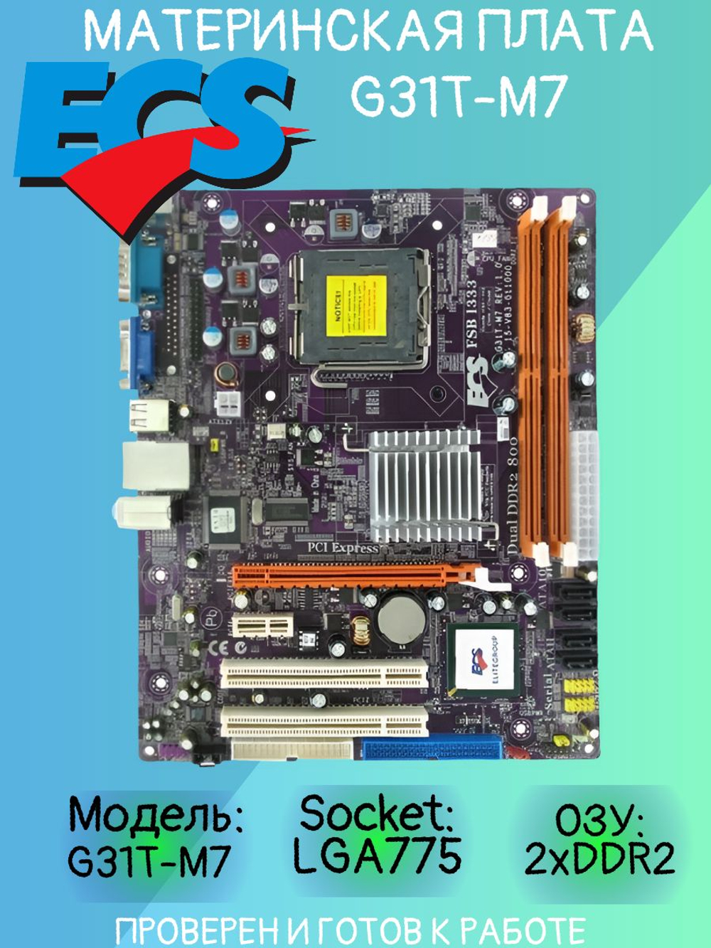 Материнская плата ECS G31T-M7