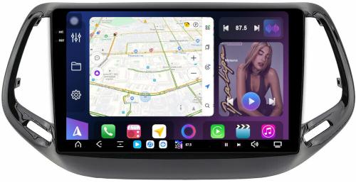 Магнитола для Jeep Compass 2 2016+ - FarCar S500-TS20 монитор 10.36" 2K QLED на Android 14, Быстрейшая, CarPlay, 4G SIM-слот