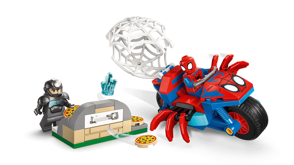 Конструктор LEGO Marvel 11206 Spidey on his Motorcycle vs. Rhino