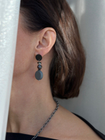 HMG 1296 Gray Серьги арт.0890