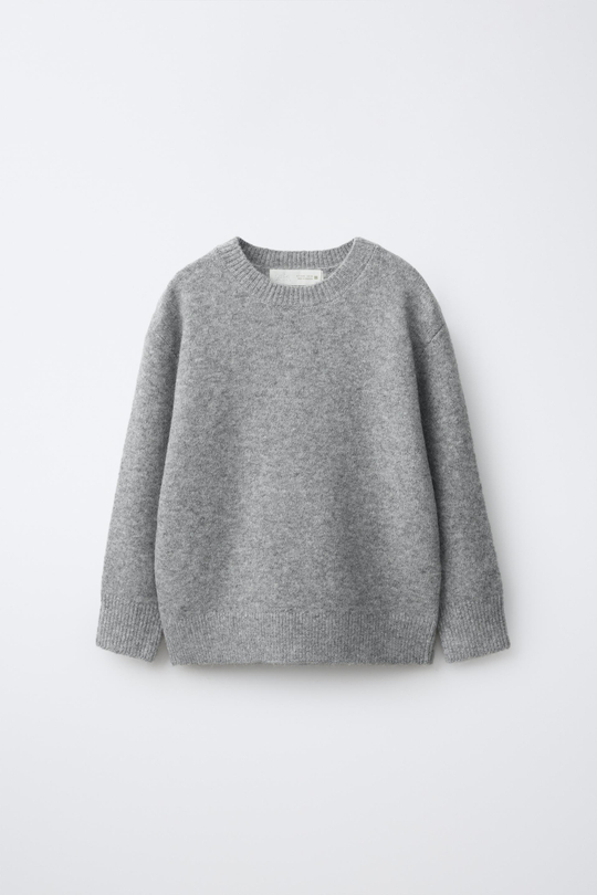 ZARA ОДНОТОННЫЙ СВИТЕР, СЕРЫЙ