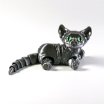 Подвижный котёнок Сфинкс, игрушка антистресс, серый