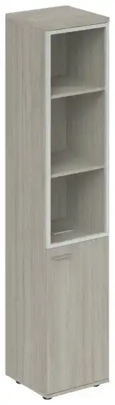Шкаф высокий со стеклом правый Wing WN.702.R 400x400x1955