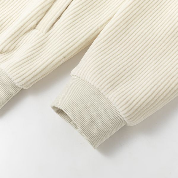 Толстовка Puff Zip велюровая бежевый - фото 7