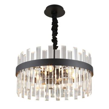 Люстра подвесная 6*E14 OML-69413-06 черный/прозрачный Oriolo Omnilux
