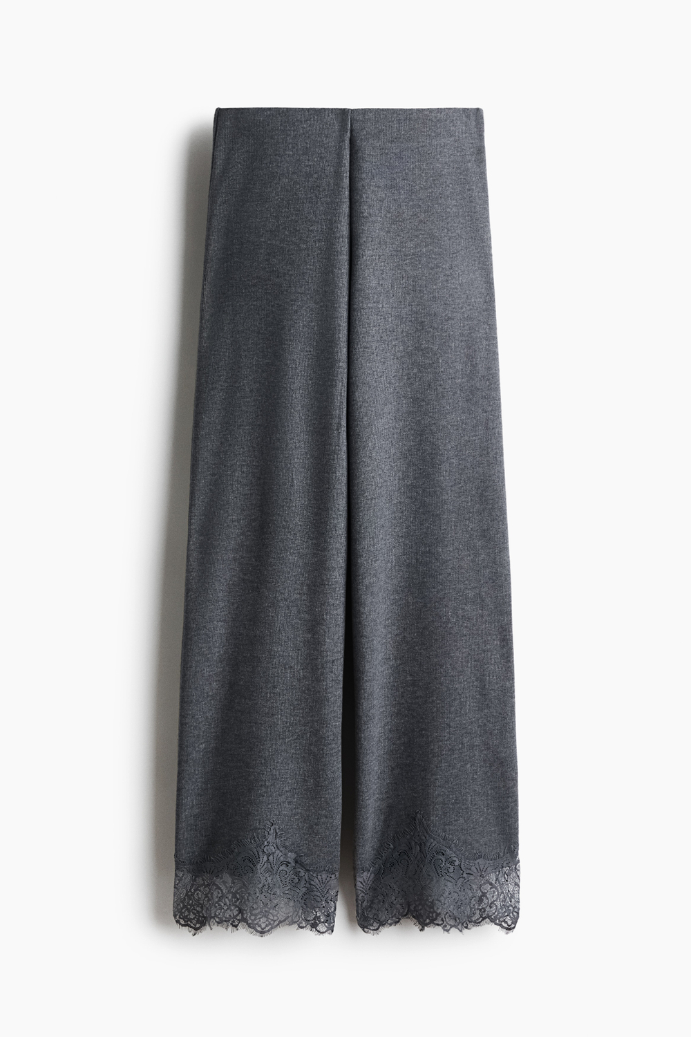 Брюки без застёжки с кружевной лентой - H&M