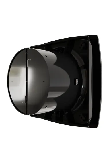 Вентилятор накладной WAVE D120 обр.клапан черный ERA