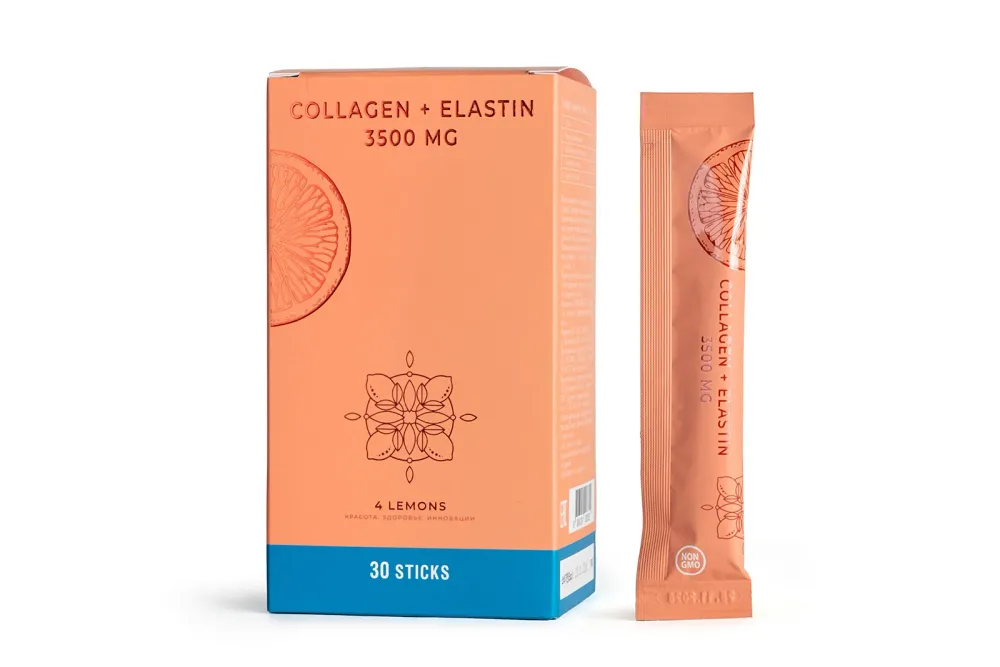 4Lemons Collagen+Elastin Premium 3500 mg, грейпфрут-коллагеновое желе №30 4Lemons Collagen+Elastin Premium 3500 mg, грейпфрут-коллагеновое желе №30