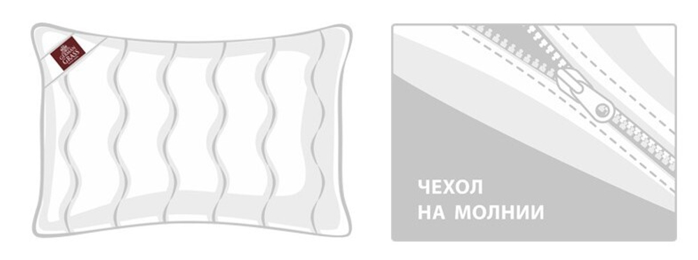 Подушка 50x68 German Grass Термелия 60°C 60 (C Familie StopAllergy)