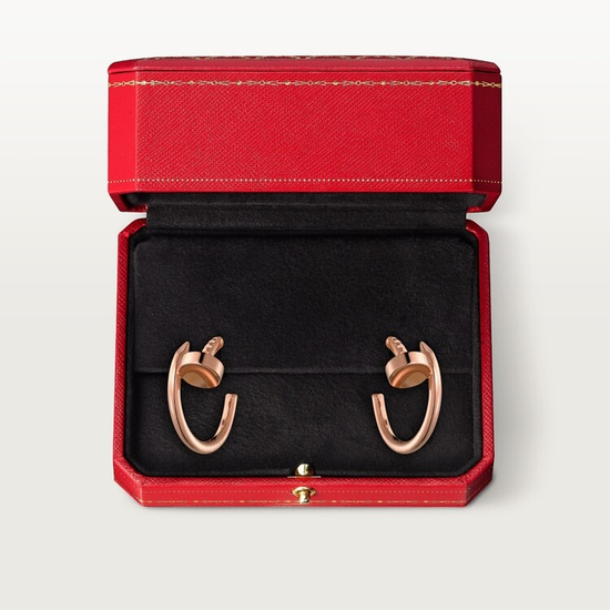 Серьги Cartier Juste un Clou hoop earrings, small model в розовом золоте