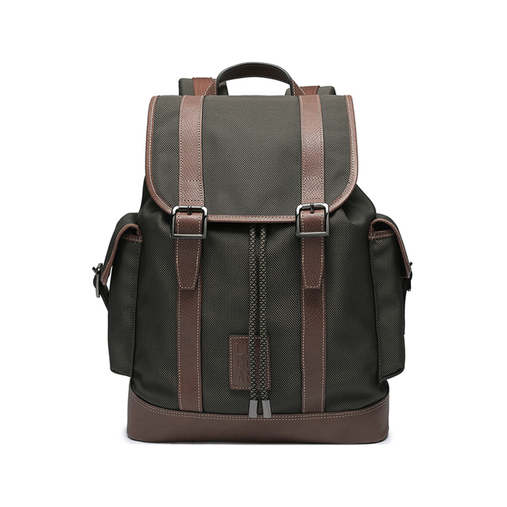 LONGCHAMP Cow Leather Backpack Large Men"s Brown