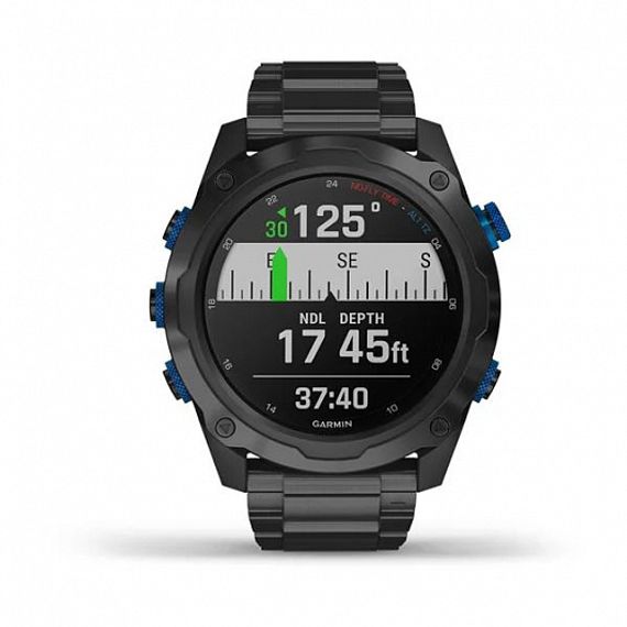 Комплект умные часы - дайвинг компьютер Garmin Descent MK2i DLC-покрытием и черным титановым ремешком + датчик Descent T1