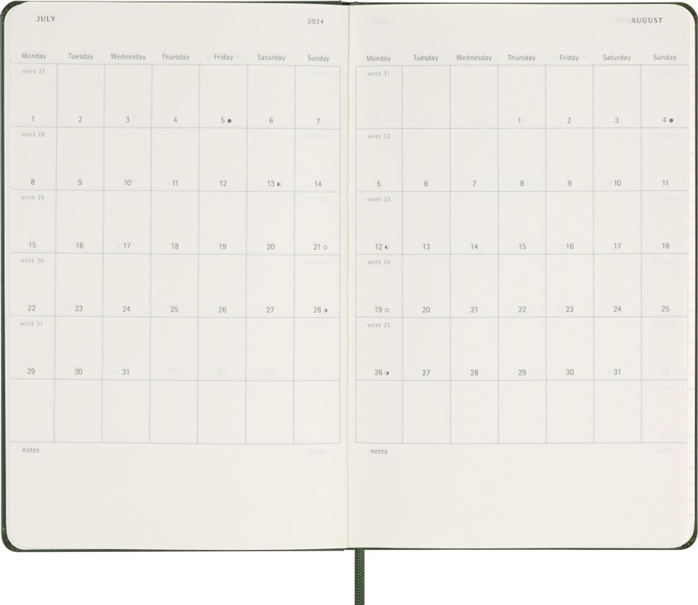 Еженедельник Moleskine WKNT Large (DHK1512WN3Y24) 3