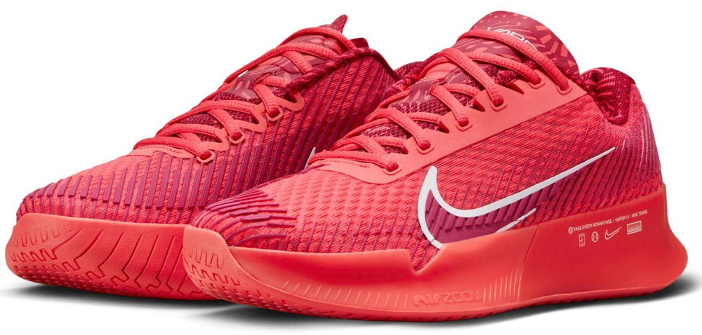 Женские Кроссовки теннисные Nike Zoom Vapor 11 - ember glow/white/noble red