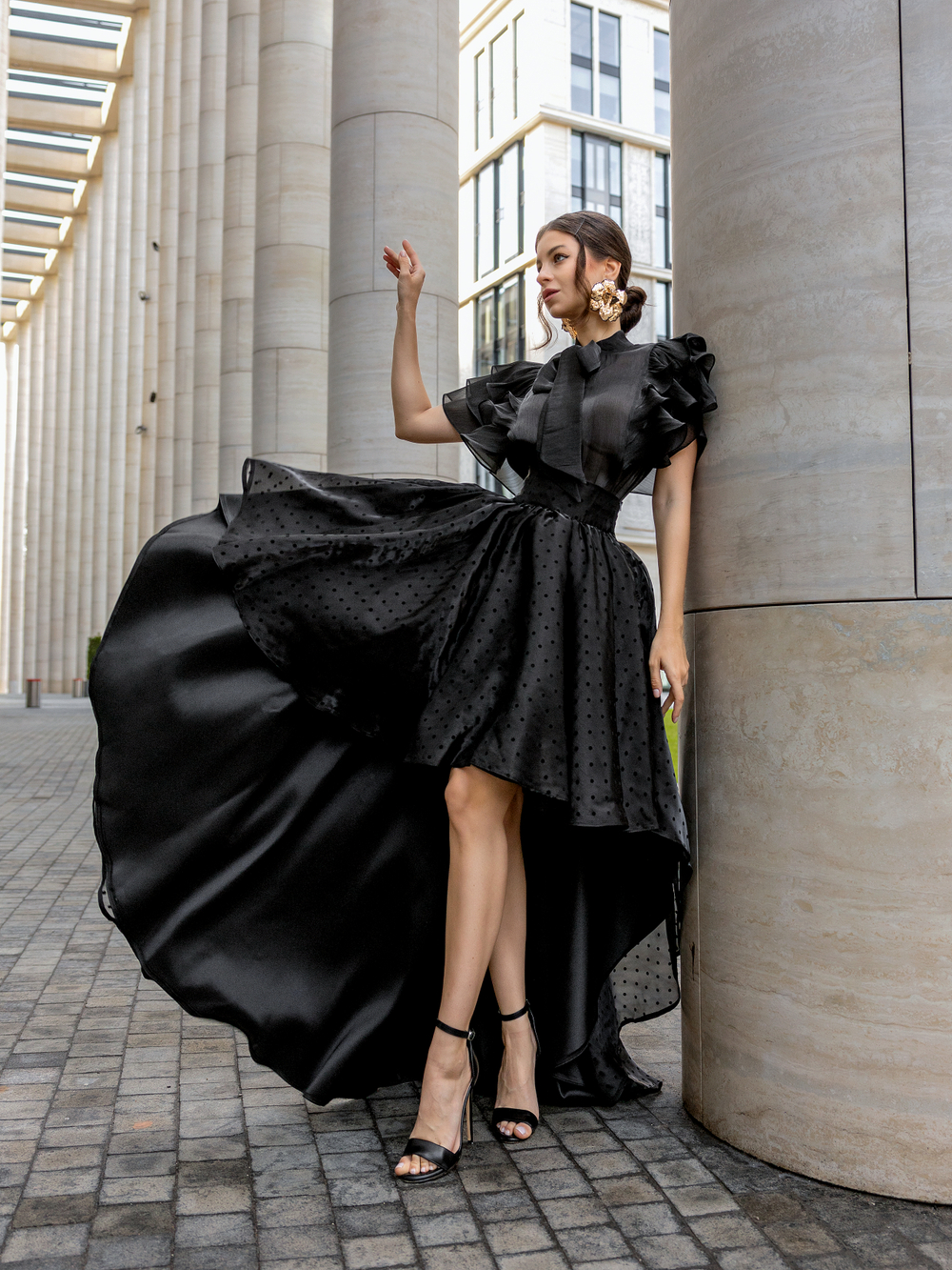 Юбка спереди короткая сзади длинная Limited edition f/w2026