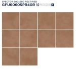Керамогранит Alma Ceramica GFU6060SPR40R Spector 60x60 терракотовый матовый / противоскользящий под бетон