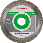 Алмазный отрезной круг Best for Ceramic Extra-Clean Turbo 125x22,23x1,4x7 мм BOSCH 2608602479