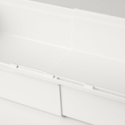 IKEA KACKLA  (ИКЕА КАКЛА)  -  Раздвижной контейнер - белый 25-38х19 см