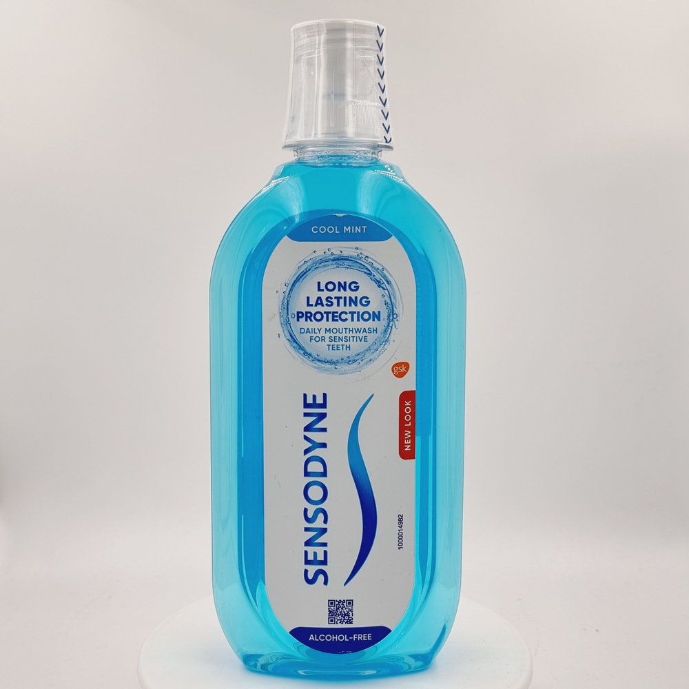 SENSODYNE ополаскиватель для полости рта Cool Mint, без спирта, 500 мл (из Финляндии)