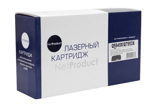Картридж Q5949X/HPQ7553X для HP LJ P2015/1320/3390/3392, NetProduct , 7K