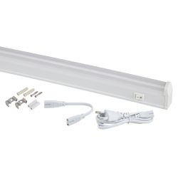Линейный светодиодный светильник ЭРА LLED-01-12W-4000-W 12Вт 4000K L874мм с выключателем | Бытовые светодиодные линейные светильники