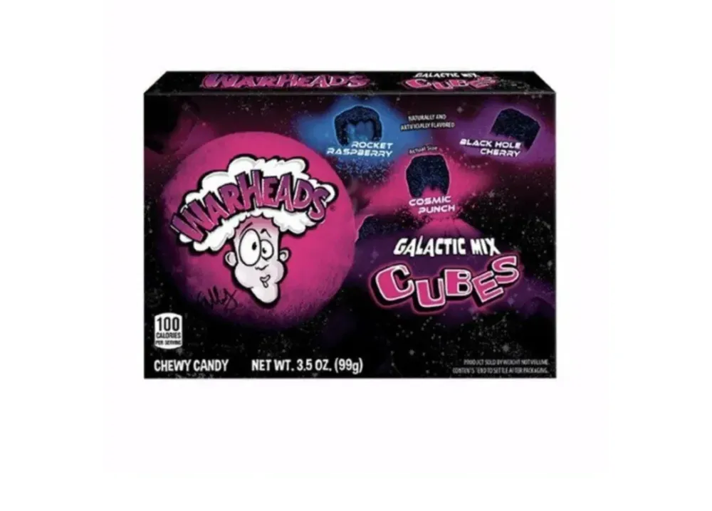 Конфеты жевательные Warheads 99гр Galactic Cubes