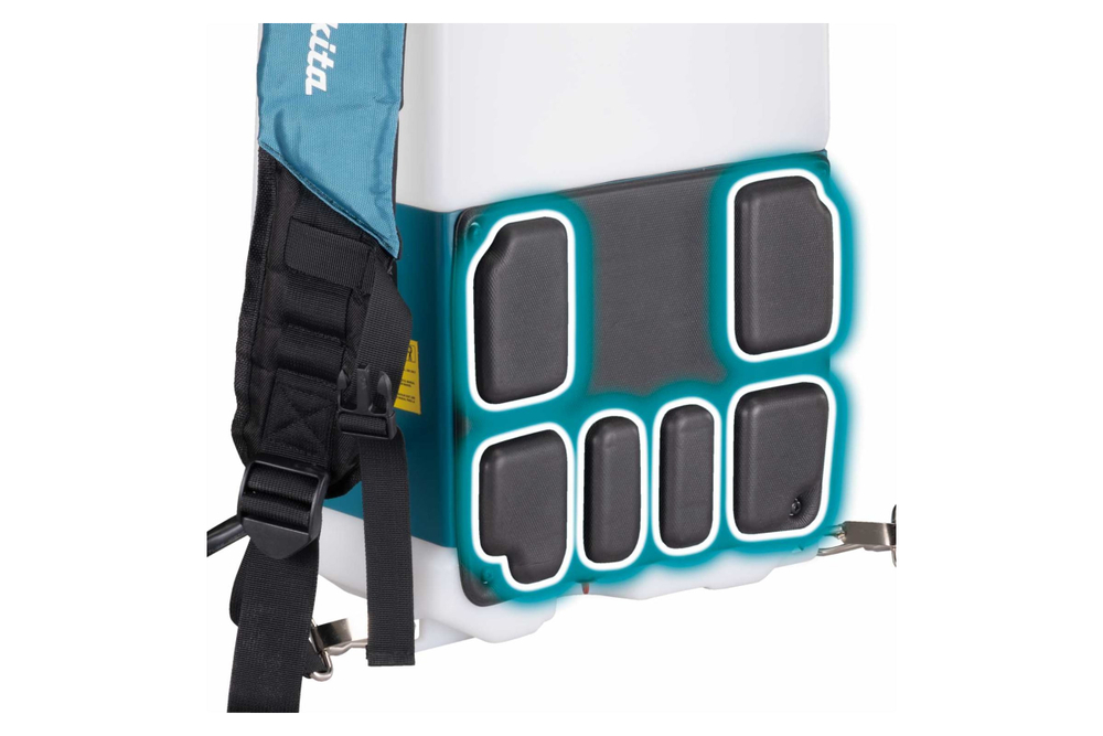 Опрыскиватель аккумуляторный Makita LXT 18 В, объем бака 10 л, 3 бар, шланг 1.7 м, двойная форсунка DUS108Z