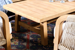 Стол садовый кофейный из акации Joygarden РИМИНИ, Light Teak