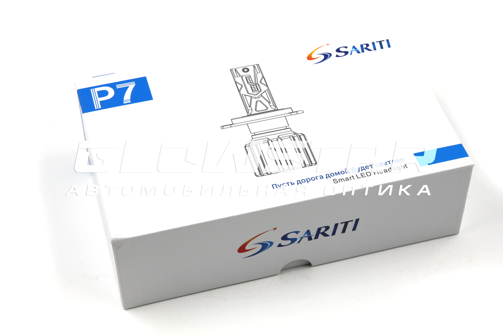 Светодиодные лампы H4 Sariti P7 с вентилятором, 12V, 70W, 5500K, CUstomizet 3570 (комплект, 2шт)