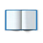 Тетрадь общая в съёмной пластик. обложке на резинке, тиснение фольгой, 500 мкр, A5+ 48 л. папка 65 г/м², белизна 100%, 4 шт, клетка, 000677 Голубая, Светоч ТЕТ48-001
