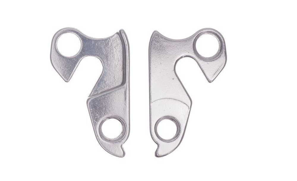 Держатель заднего переключателя (петух), для велосипедов Haro, Raleigh, Kinesis, Diamond-Back, Bianchi, Jamis, Orange, Mongoose, Focus, Steavens, Stark, GT , алюминиевый, серебристый