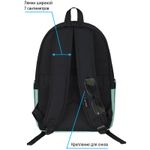 Рюкзак Berlingo Casual "Penguin mint" 39,5*27*13см, 1 отделение, 3 кармана, уплотненная спинка