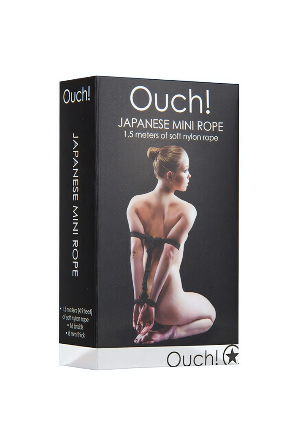Веревка Japanese Mini Rope Ouch! 1,5 метра (Цвет: черный)