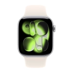 Умные часы Apple Watch Series 11 GPS, 42mm, Silver Aluminium Case with Starlight Sport Band, S/M