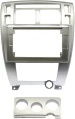 Магнитола для Hyundai Tucson 1 2004-2009 (рамка серебро) - Teyes CC3-2K-360 монитор 10.36" 2K QLED на Android 10, Быстрая, CarPlay, 4G SIM-слот, 4 камеры в комплекте