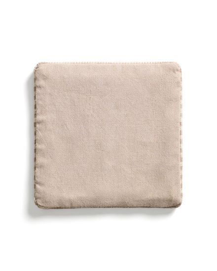 Подушка для стула Dirome в бежевую полоску, 100% ПЭТ, 40 x 40 см