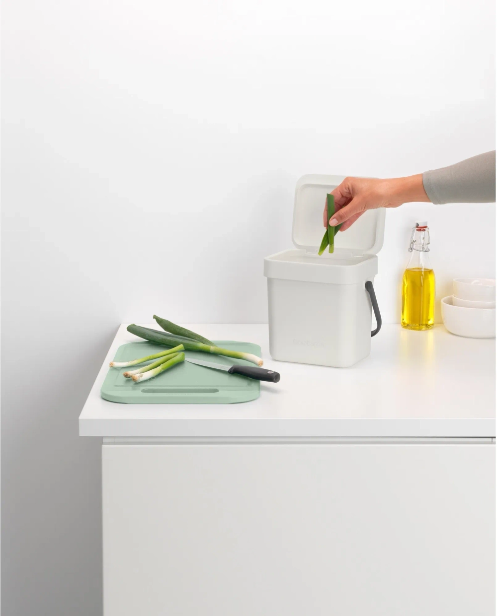 Brabantia Корзина для мусора Sort & Go 3 л Светло-серый EAN 8710755213229