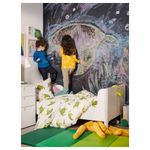 Комплект постельного белья IKEA BLAVINGAD (БЛОВИНГАД), Детский, Белый с рисунком, 150х200, 50х80 см