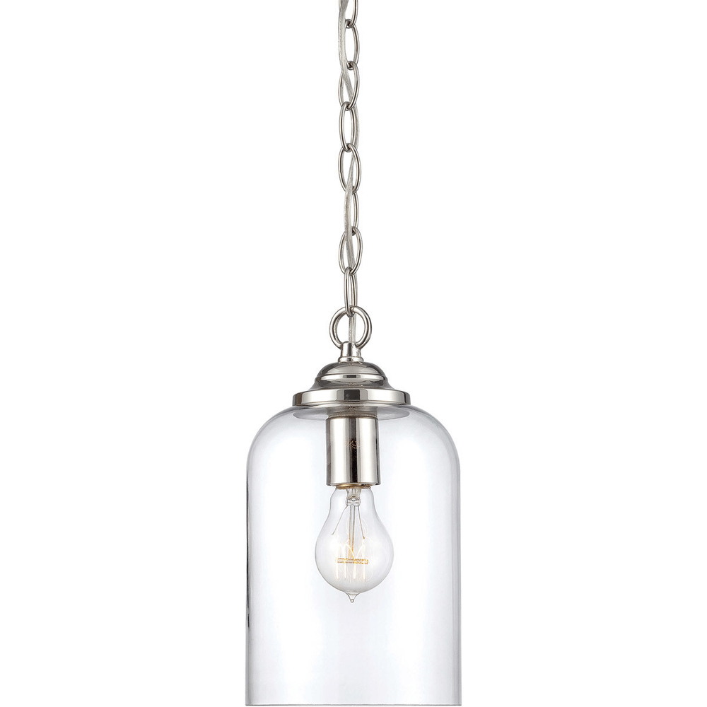 люстра Bally 1 Light 7 inch Polished Nickel Pendant Ceiling Light