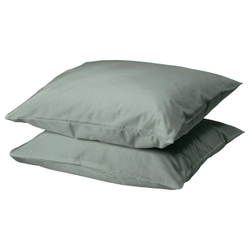 IKEA DVALA  (ИКЕА ДВАЛА)  -  Наволочка - серо-зелёный 50x60 см, 2 шт.