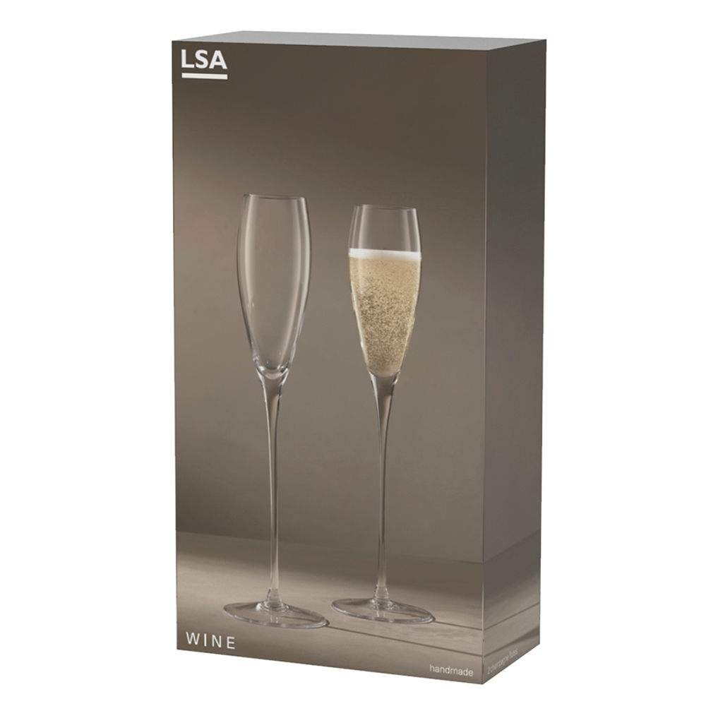 Набор бокалов для шампанского 2шт 160мл LSA International Wine