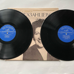 Винтажная виниловая пластинка LP Надежда Казанцева, Искусство Н.А.Казанцевой (СССР 1972)
