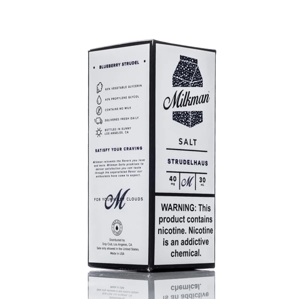 Купить Жидкость The Milkman Salt Черничный штрудель с кремовой начинкой