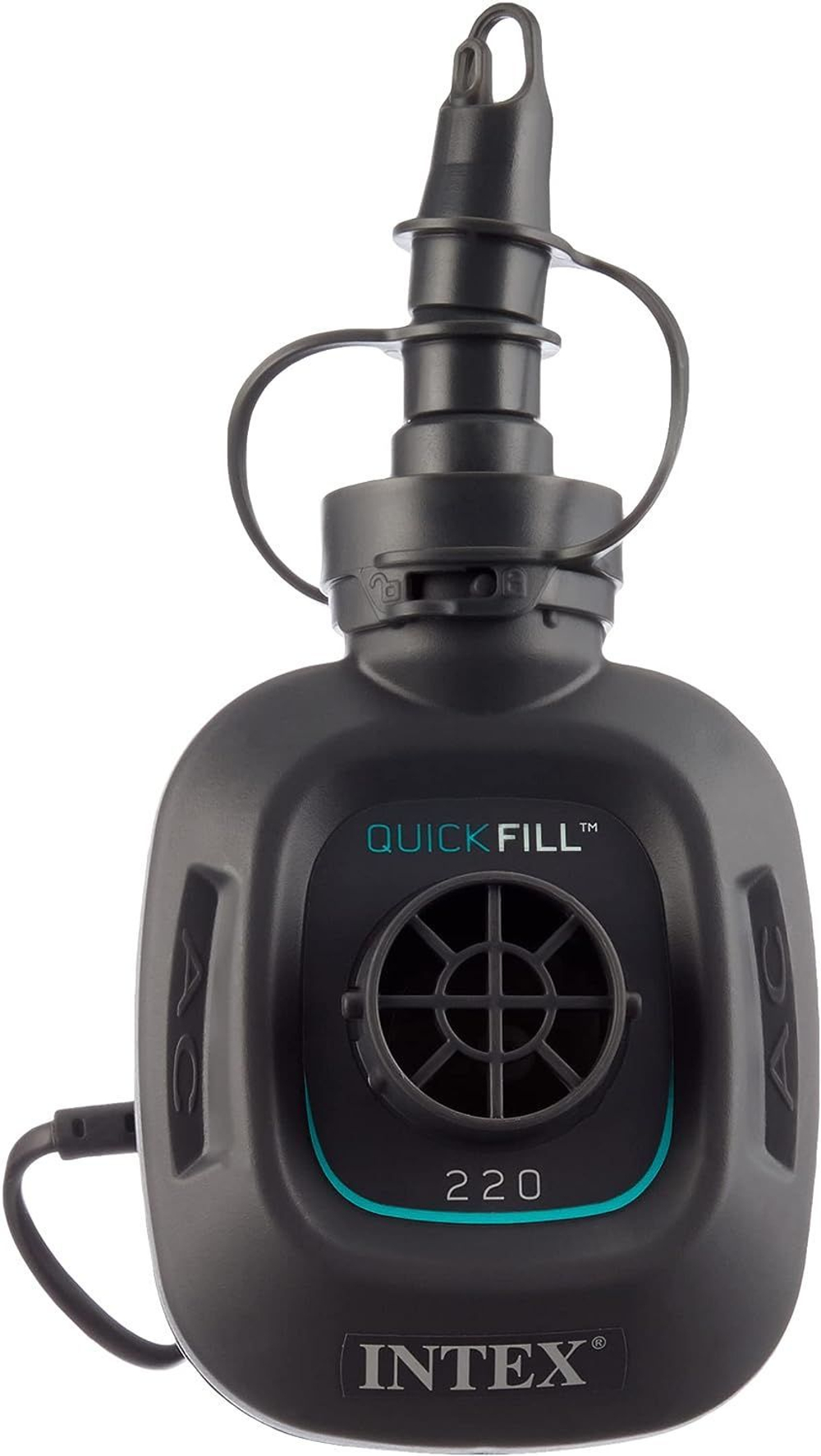Насос электрический Intex QuickFill от сети 220В, бирюзовый