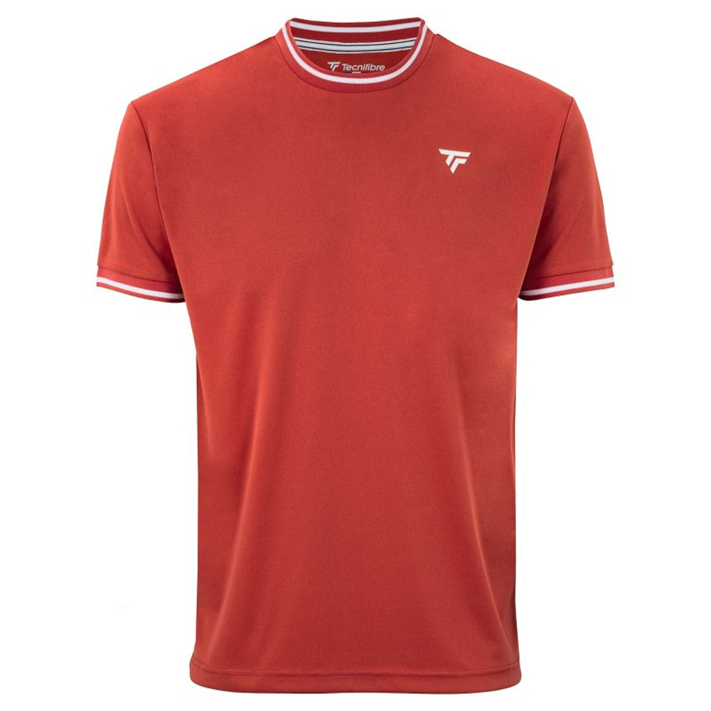 Детская теннисная футболка Tecnifibre Team Tech - terracotta