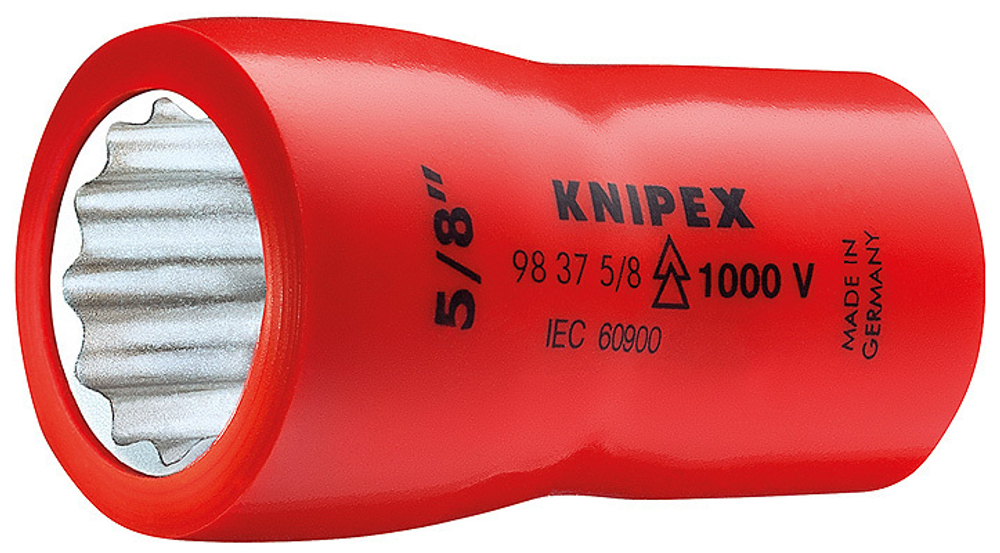 Насадки двойной шестигранник для торцовых ключей 98373/ 8" " Knipex 98 37 3/8"