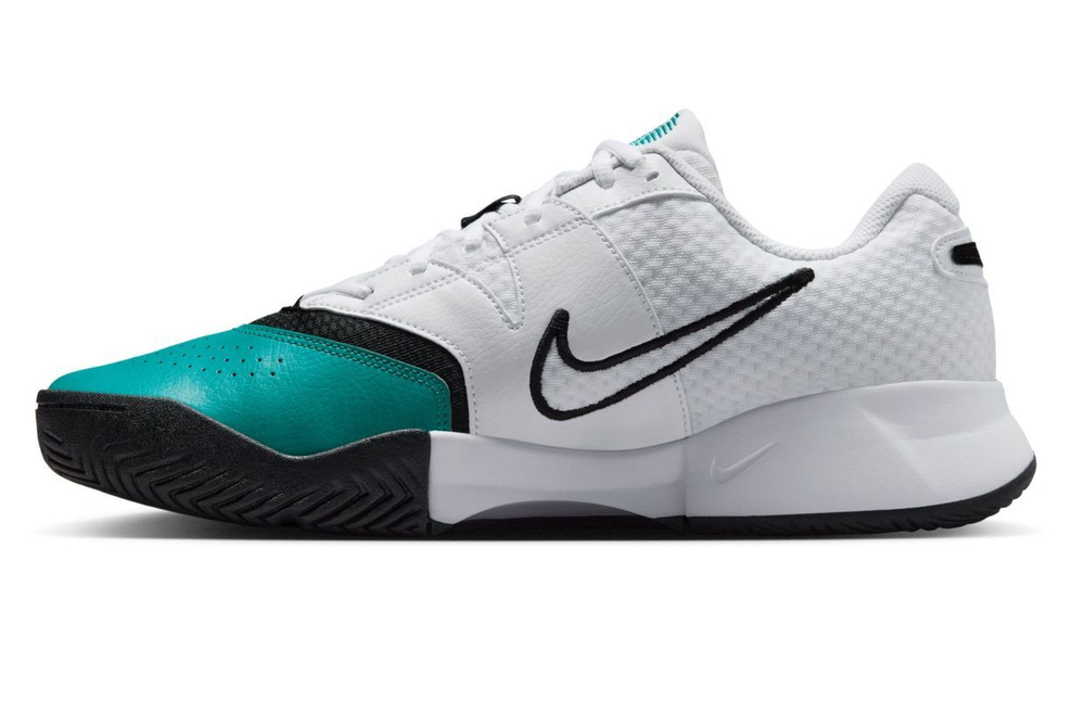 Мужские кроссовки теннисные Nike Court Lite 4 - white/black/radiant emerald