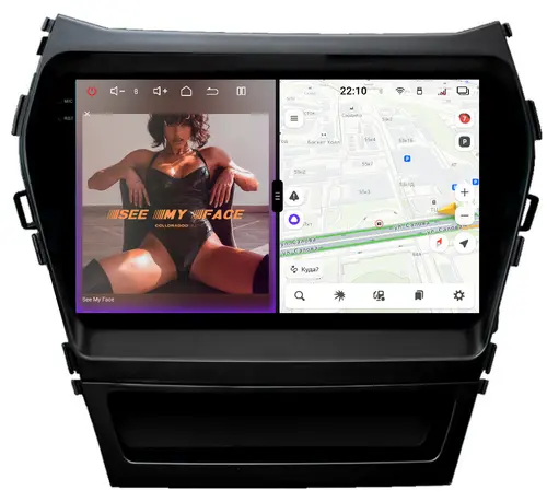 Магнитола для Hyundai Santa Fe 2012-2018 - Redpower 85210 PRO/PROmax ТОП звук, 2K QLED, Android 14, Быстрейшая, CarPlay, 4G SIM-слот