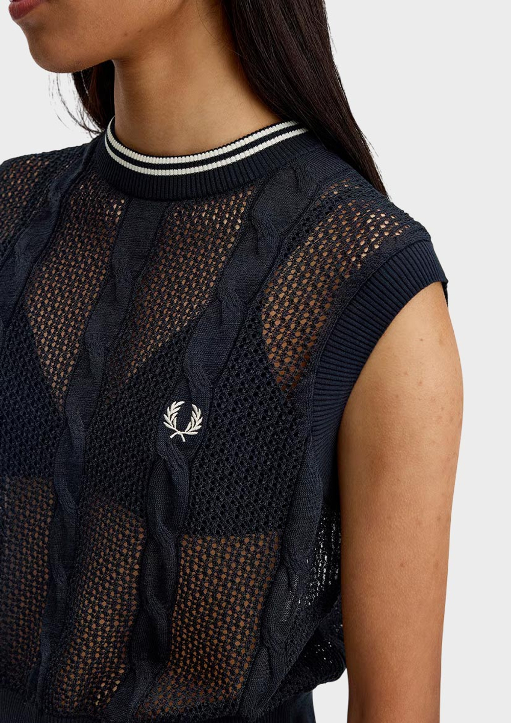 Жилет FRED PERRY Mesh Cable Knit Tank